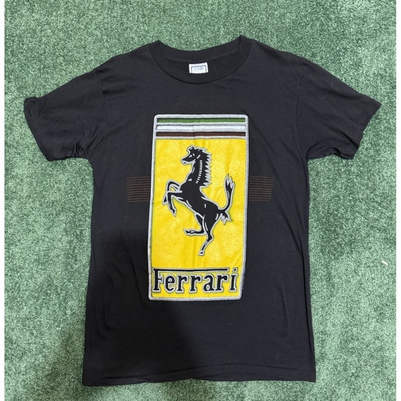 Vintage 90's Speed Limit Seventy Ferrari T Shirt Large